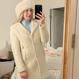 Cream blazer Coat jacket